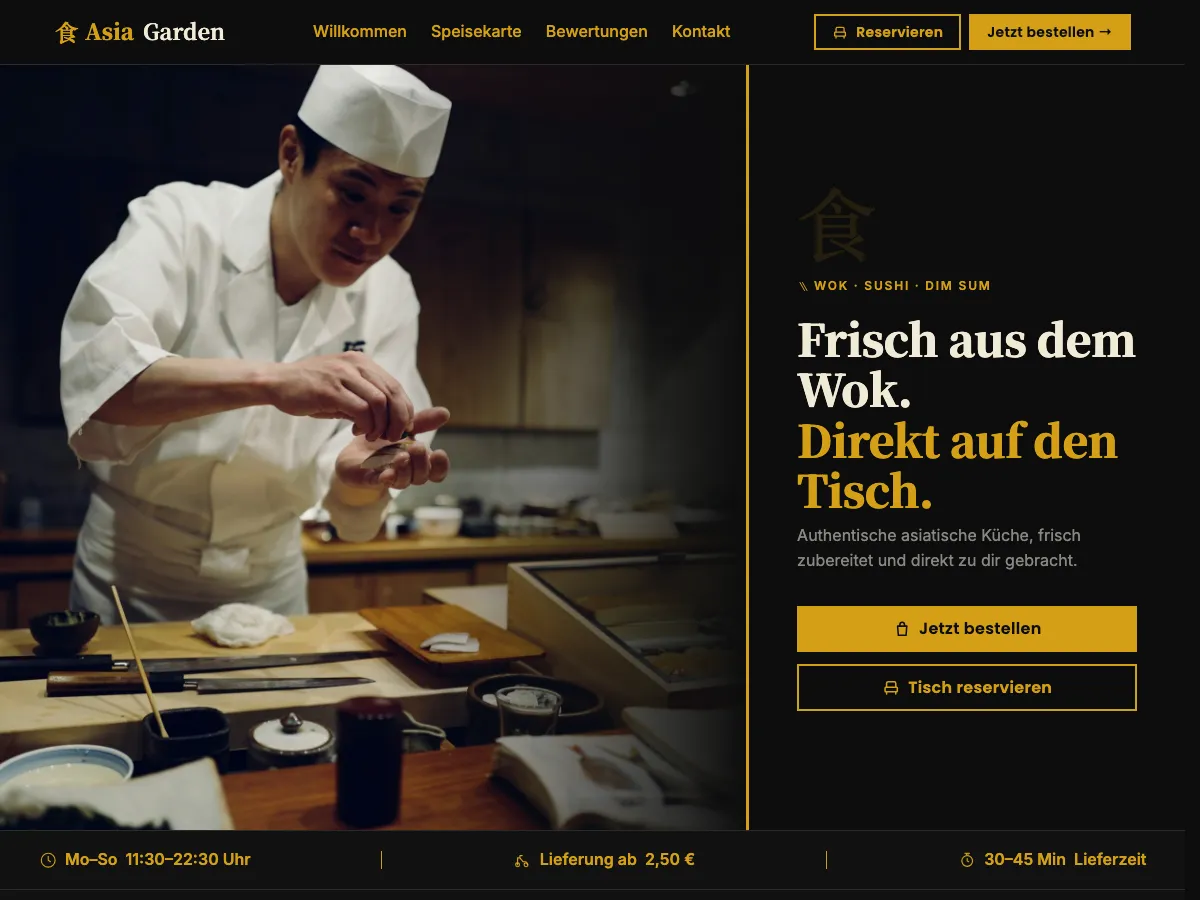 Vorschau deines Shops im ersten Gespräch